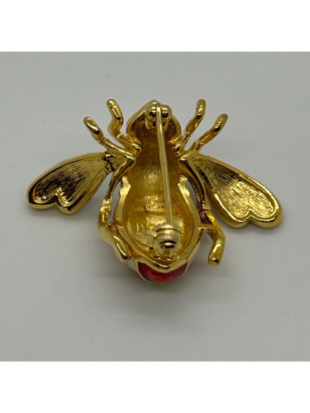 Joan Rivers Patriotic Bee Brooch Stats and Stripes Red White Blue Enamel America - Picture 4 of 12